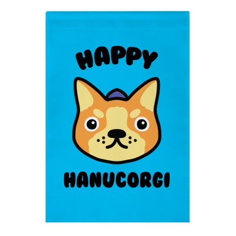 Happy Hanucorgi Garden Flag