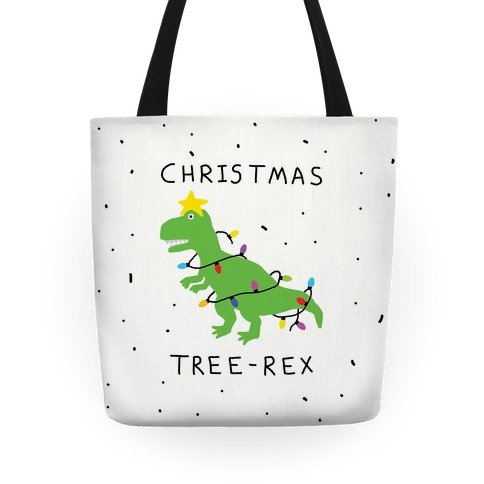 Christmas Tree Rex Tote