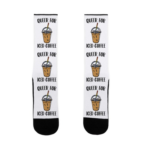 Queer For Iced Coffee Sock