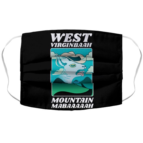 West Virginbaah, Mountain Mabaah (Country Roads Goat) Accordion Face Mask