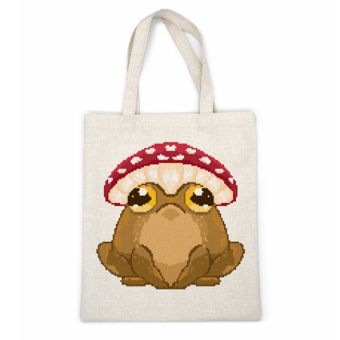Pixelated Toad in Mushroom Hat Casual Tote