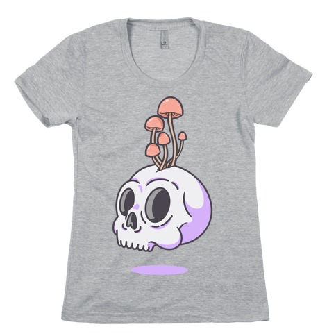 Shroom On A Skull Womens T-Shirt
