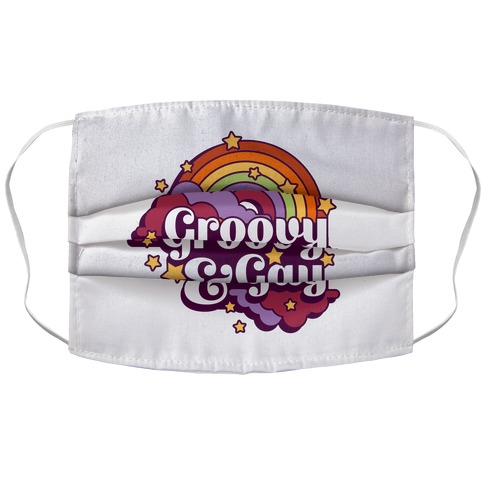 Groovy & Gay Accordion Face Mask