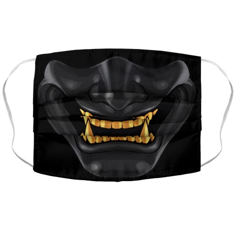 Black Demon Mask Accordion Face Mask
