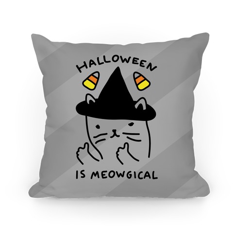 Halloween Is Meowgical Pillow