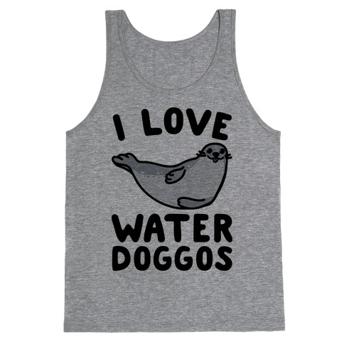 I Love Water Doggos Tank Top