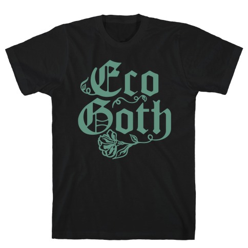 Eco Goth White Print T-Shirt