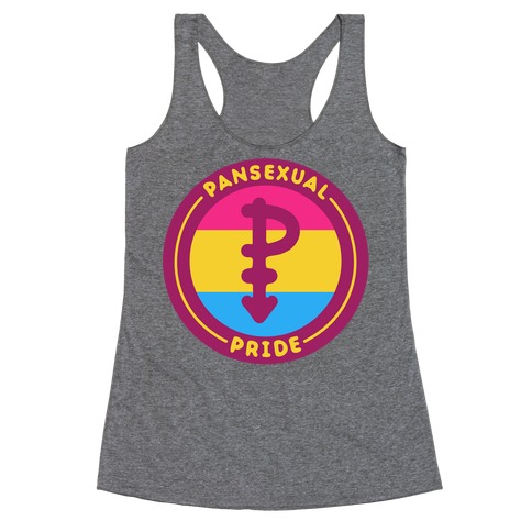 Pansexual Pride Patch Racerback Tank Top