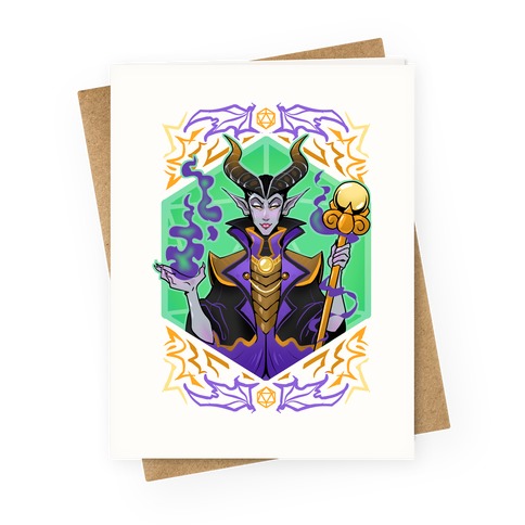 DND princesses: Tiefling Maleficent Greeting Card