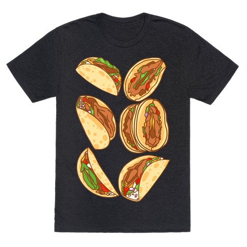 Taco Vulvas Pattern T-Shirt