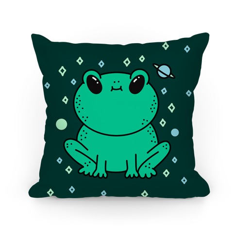 Alien Space Frog Pillow