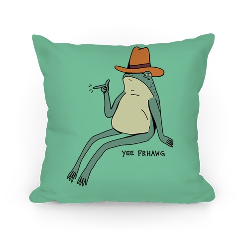 Yee Frhawg Frog Pillow