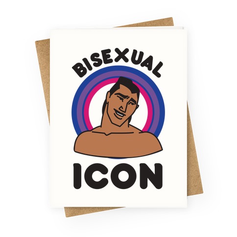 Bisexual Icon Greeting Card