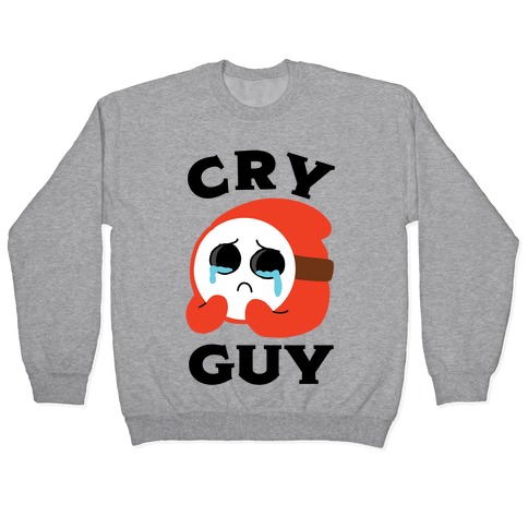 Cry Guy Pullovers | LookHUMAN