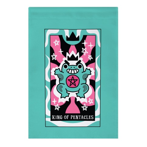 Creepy Cute Tarot: King of Pentacles Garden Flag