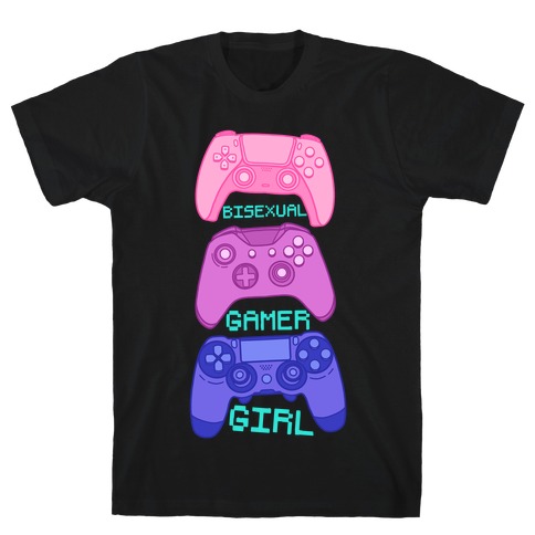 Bisexual Gamer Girl T-Shirt