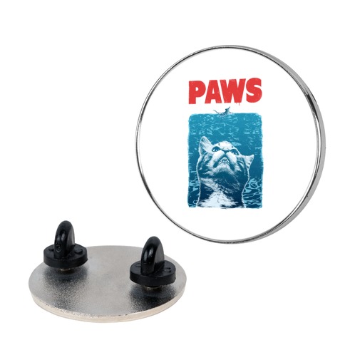 PAWS (Jaws Parody) Pin