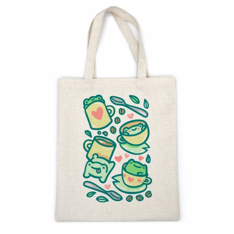 Coffee And Tea Frogs Casual Tote