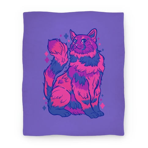 Bisexual Pride Cat Blanket