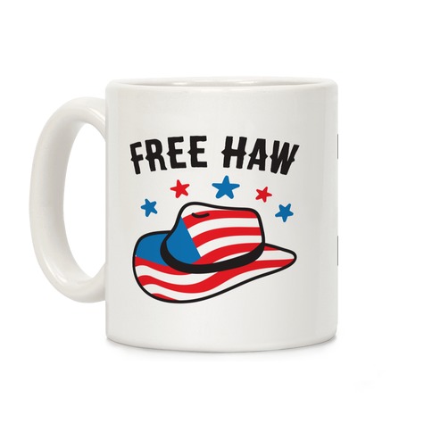 Free Haw Patriotic Cowboy Hat Coffee Mug