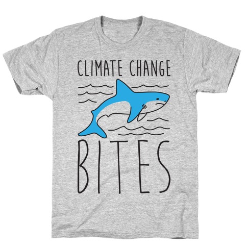 Climate Change Bites Shark T-Shirt