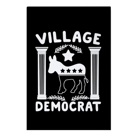Village Democrat Garden Flag
