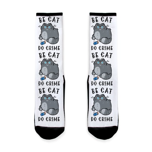 Be Cat Do Crime Sock