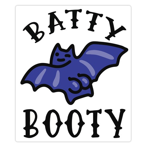 Batty Booty Die Cut Sticker