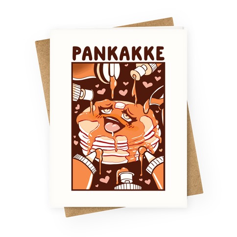 Pankakke Greeting Card