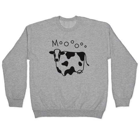 Moo Ghost Cow Pullover