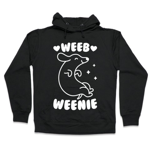 Weeb Weenie Dachshund Hooded Sweatshirt