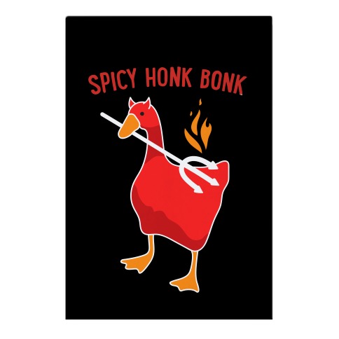 Spicy Honk Bonk Goose Garden Flag