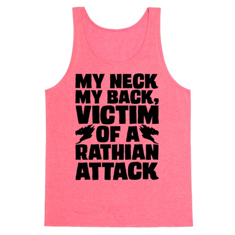 My Neck My Back Victim of A Rathian Attack Parody Tank Top