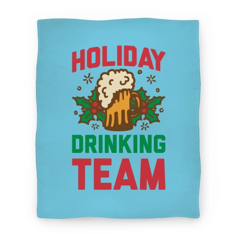 Holiday Drinking Team Blanket