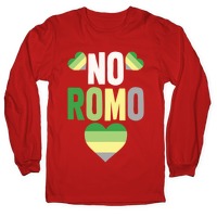 No Romo White Print T-Shirts