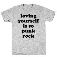 Loving Yourself Is So Punk Rock Hooded Sweatshirts