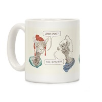 Kiss My Alpaca Funky Coffee Mug - TryFunky