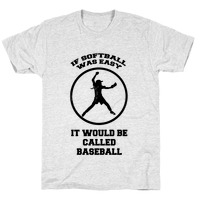 Baseball T-shirt Design, IF softball was easy they'd call it baseball -  MasterBundles