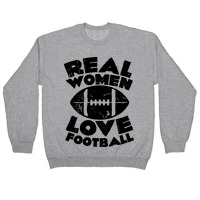 crystalperrow Real Women Love Football Long Sleeve T-Shirt