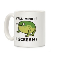 Frog Coffee Mug by littlemandyart