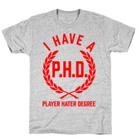 I Have A Phd Player Hater Degree Tank Top Lookhuman