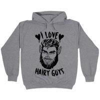 hairy guy hoodie