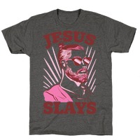 Jesus Slays T-Shirts | LookHUMAN