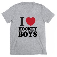 I Love Hockey Boys Greeting Cards | LookHUMAN