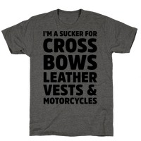 Mad Over Shirts Im A Sucker for Crass Bows Leather Vests & Motorcycles Unisex Premium Tank Top 