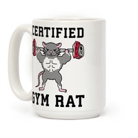  Personalized Gym Rat Mug, Unique Gift Mug For Gym Rats
