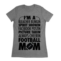 The Wholesale T-shirts by Vinco Football Mom Shirt | Football Shirt for Mom Sayings My Favorite Football Player Calls Me Mom TWS by Vinco 3XL