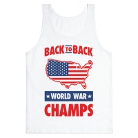 back to back world war champs tank top