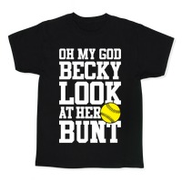 Baseball OMG Becky Look at That Bunt..Funny Heather Grey Unisex Triblend  Tee