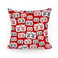 lucky cat pillow